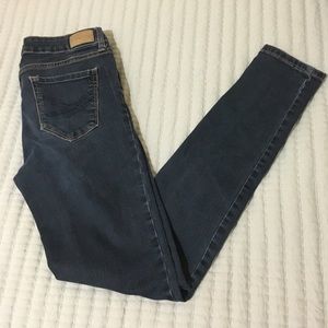 Denim Aeropostal Dark Blue Navy Skinny Jeans